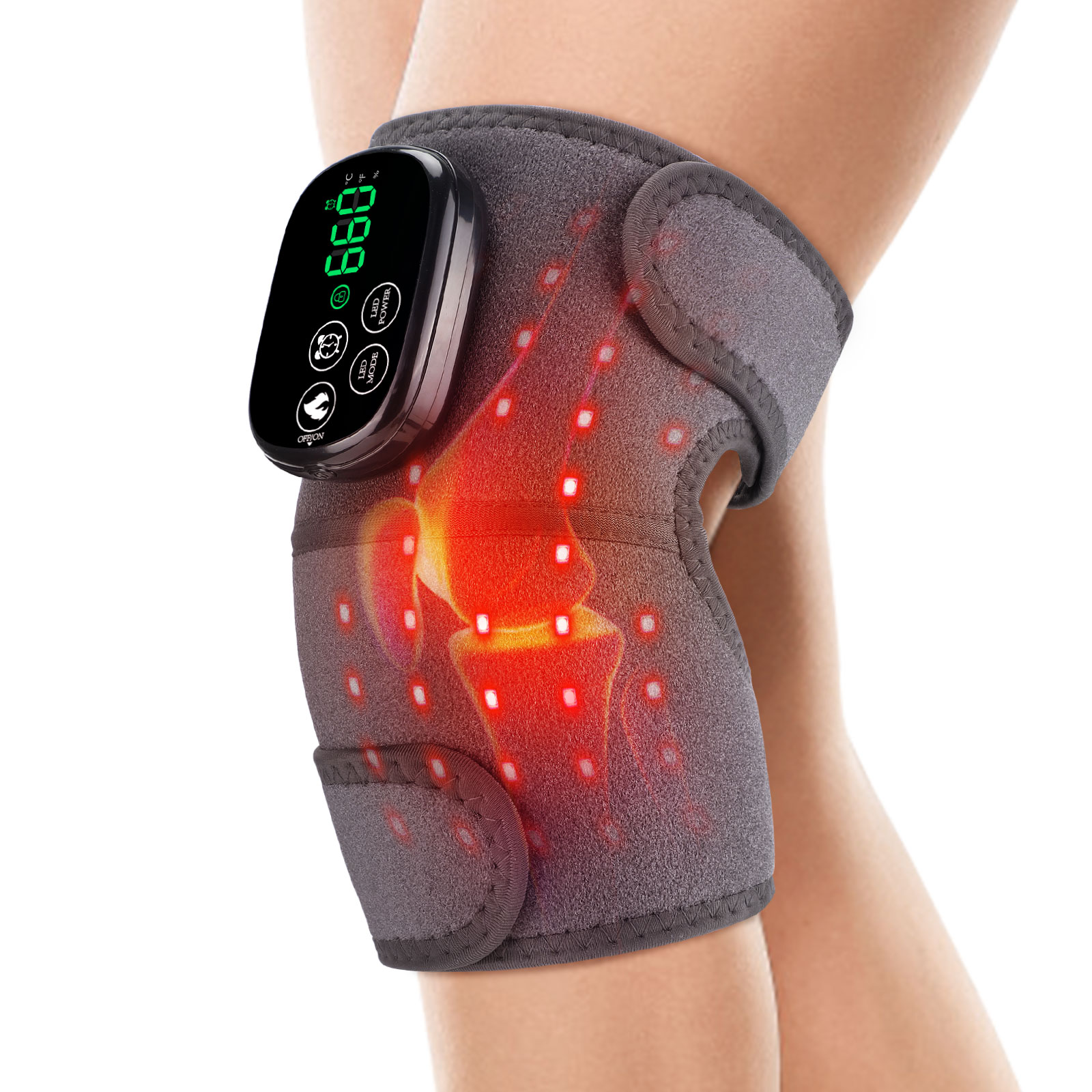Smart Knee Wrap - Nakolannik z Czerwonym Światłem Bezprzewodowy -